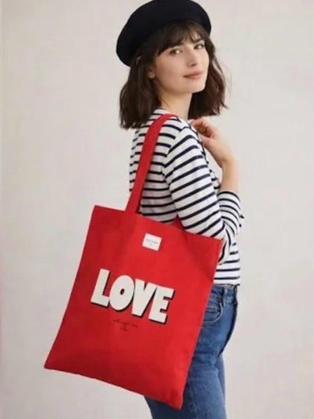 Sézane LOVE Tote Bag